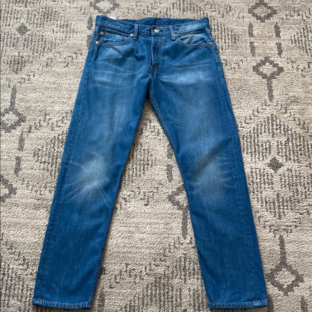 Signature by Levi Strauss Blue Straight Jeans Classic Fit